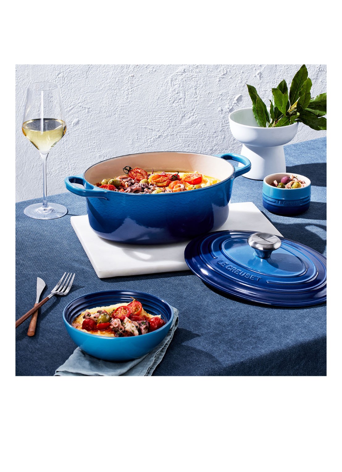 Le Creuset Signature ovale braadpan 29 cm - detail 7 azure / blauw
