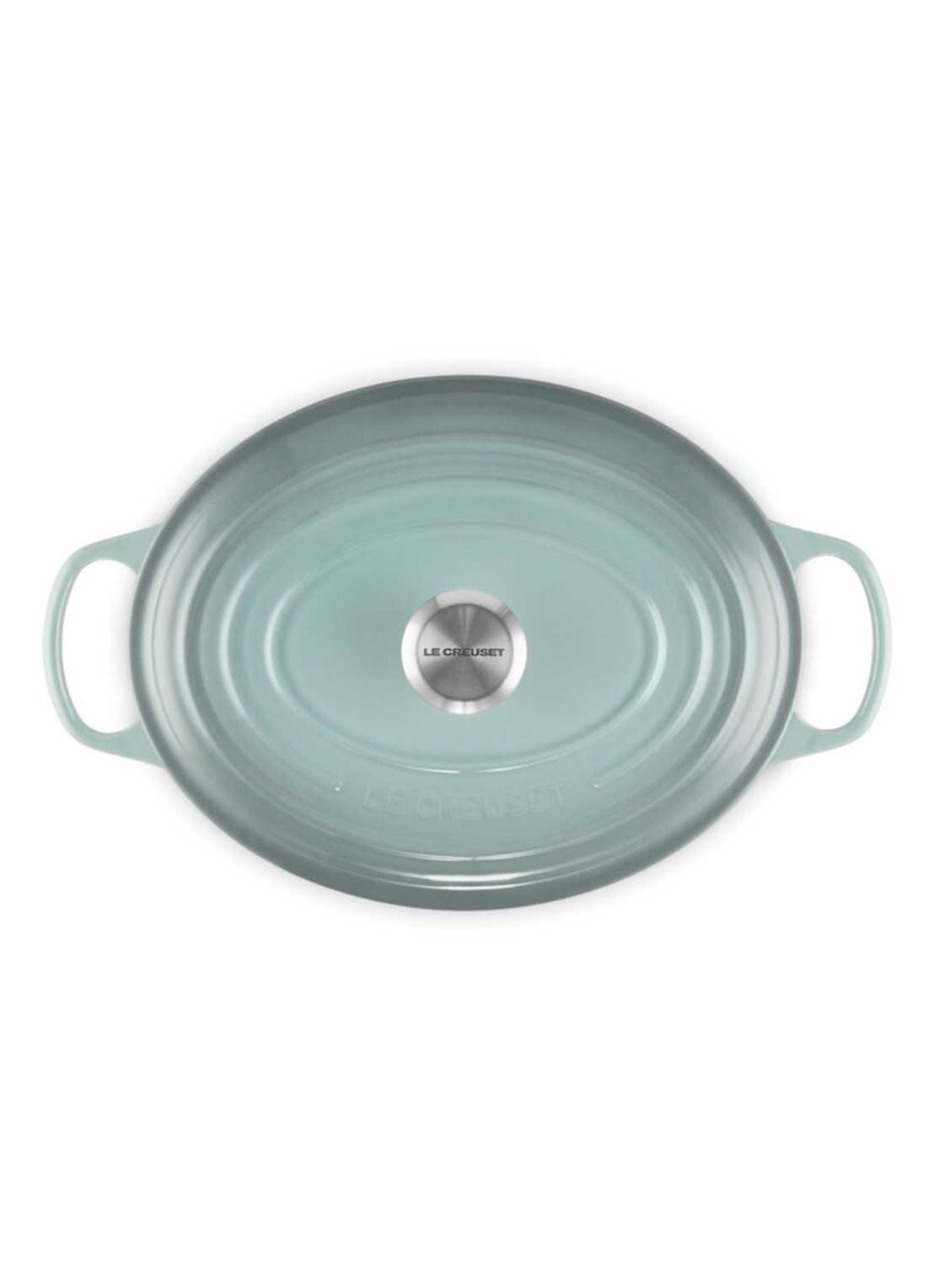 Le Creuset Signature ovale braadpan 31 cm - detail 2 lichtgrijs