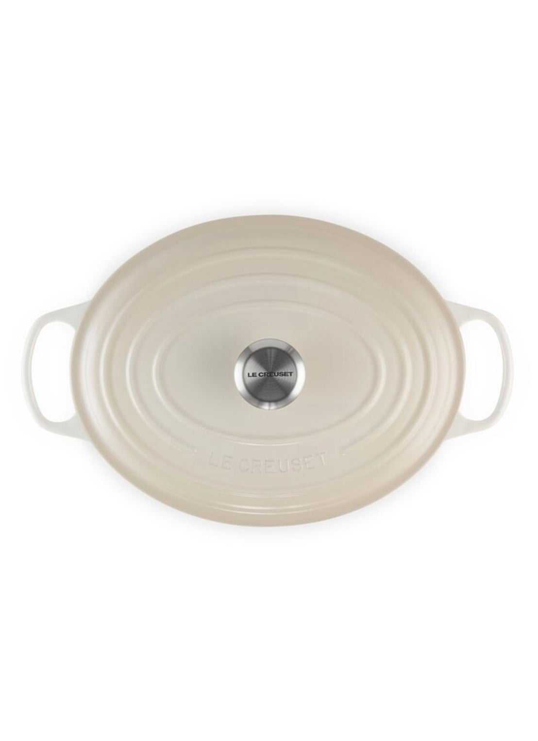 Le Creuset Signature ovale braadpan 31 cm - detail 2 gebroken wit