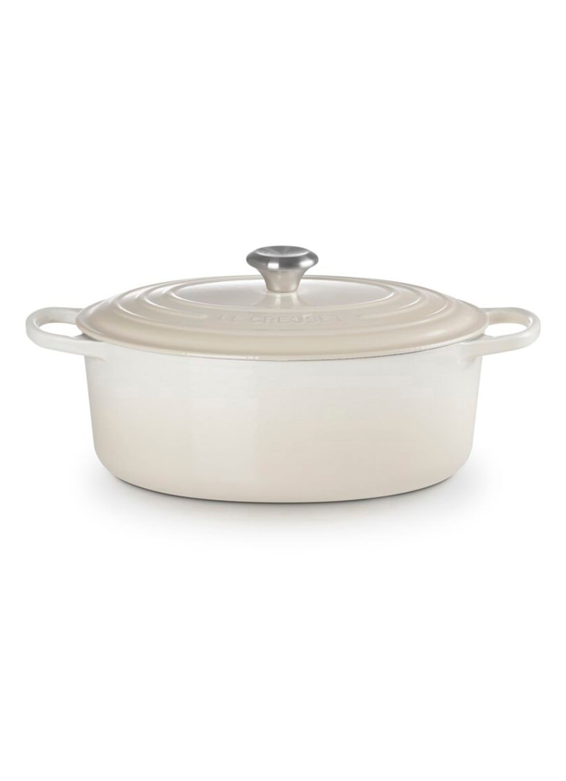 Le Creuset Signature ovale braadpan 31 cm - voorkant 4 gebroken wit