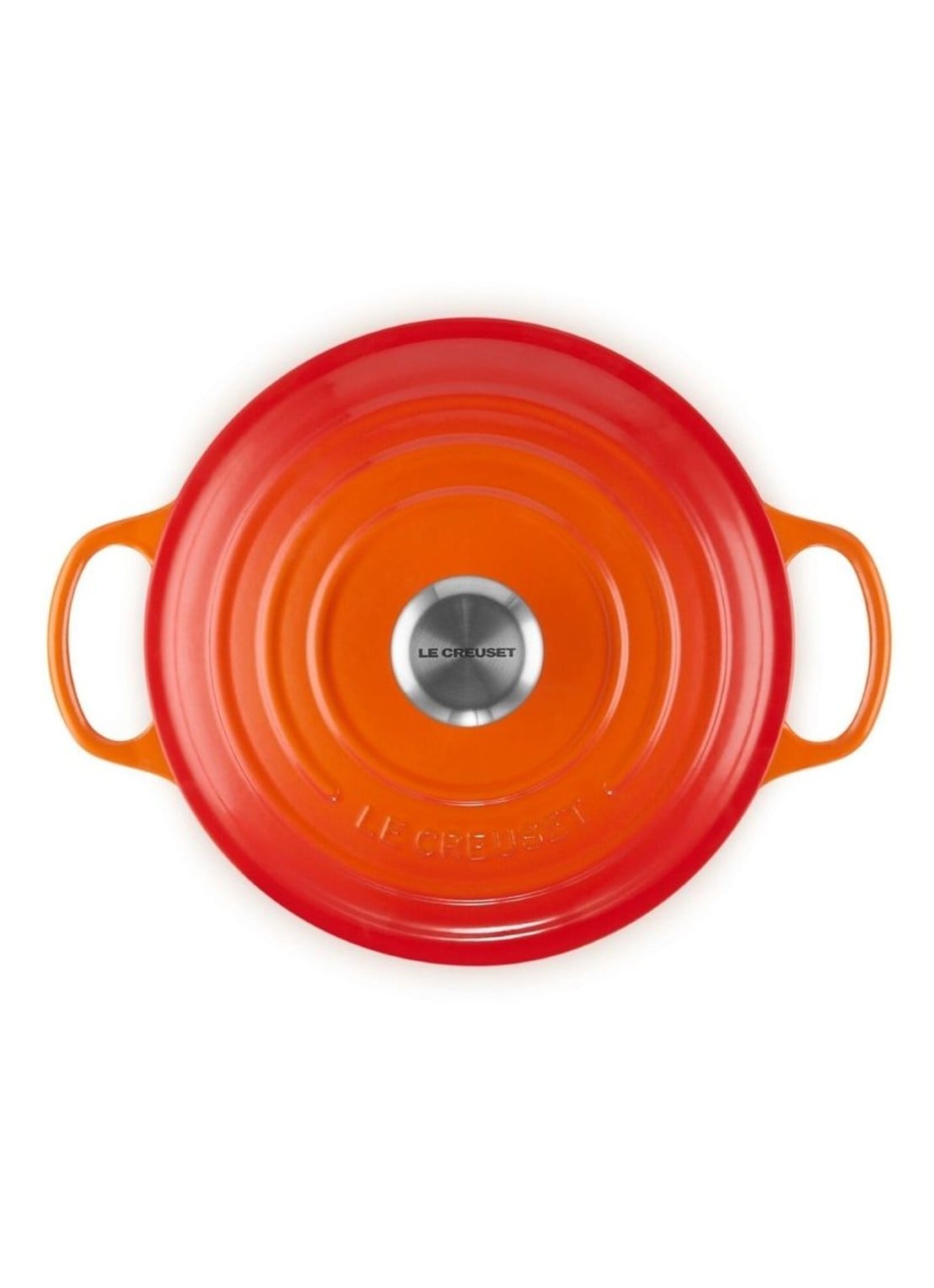 Le Creuset Signature sauteuse 24 cm - detail 2 oranjerood