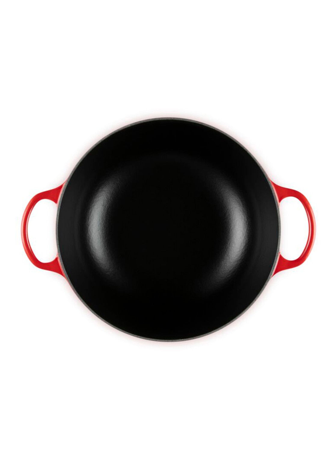 Le Creuset Signature soeppan 26 cm - detail donkerrood