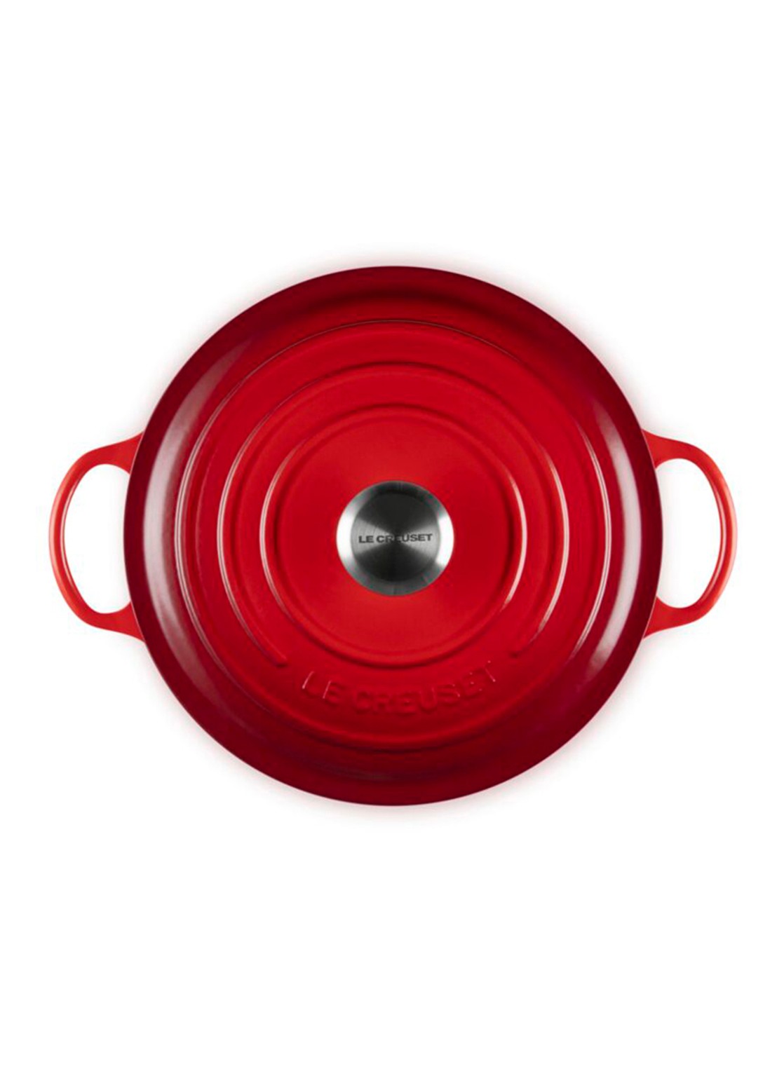 Le Creuset Signature soeppan 26 cm - detail 2 donkerrood