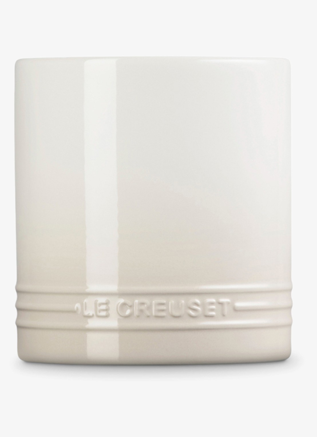 Le Creuset Signature spatelpot 1,1 liter - achterkant beige
