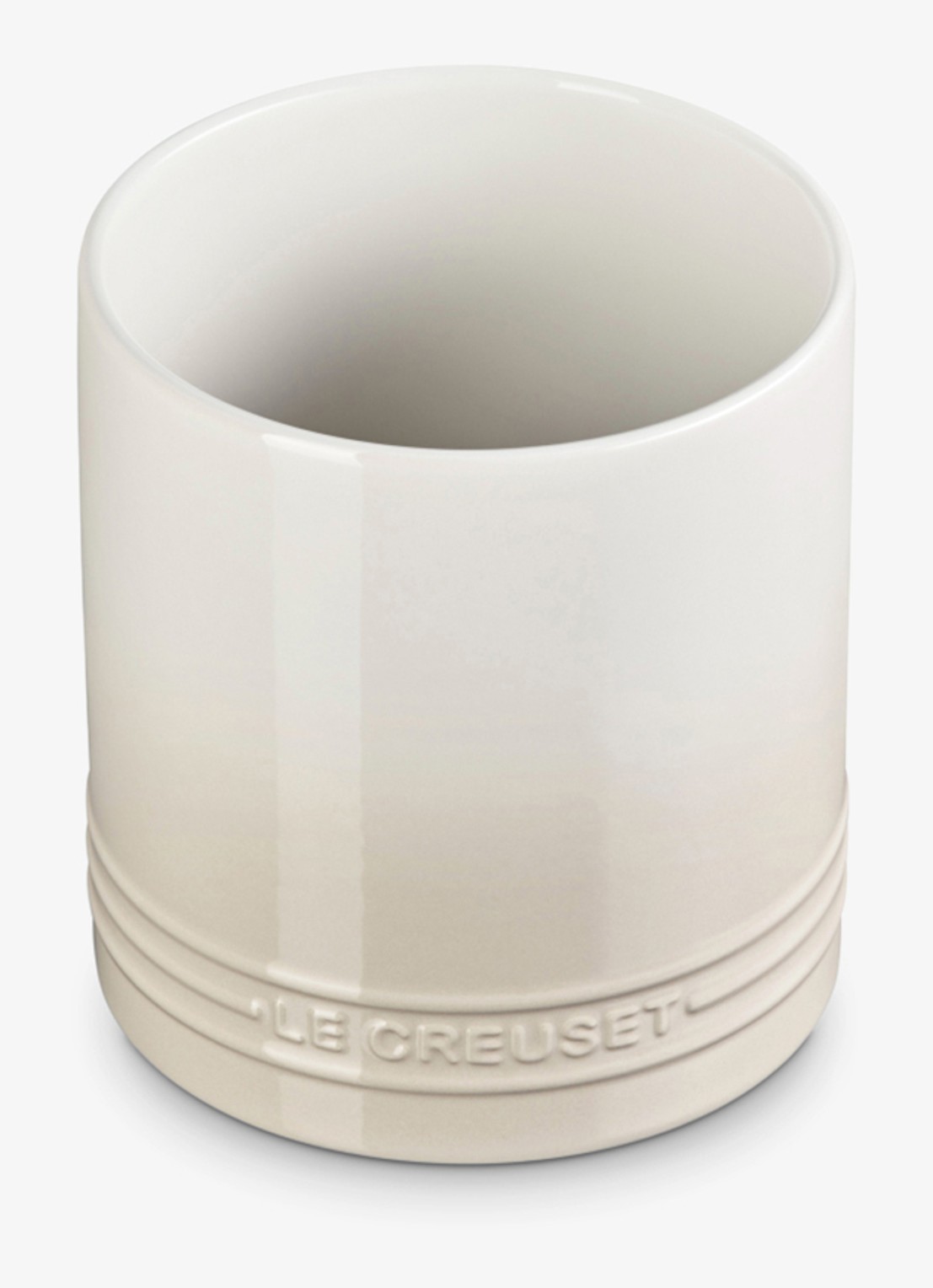 Le Creuset Signature spatelpot 1,1 liter - voorkant 4 beige