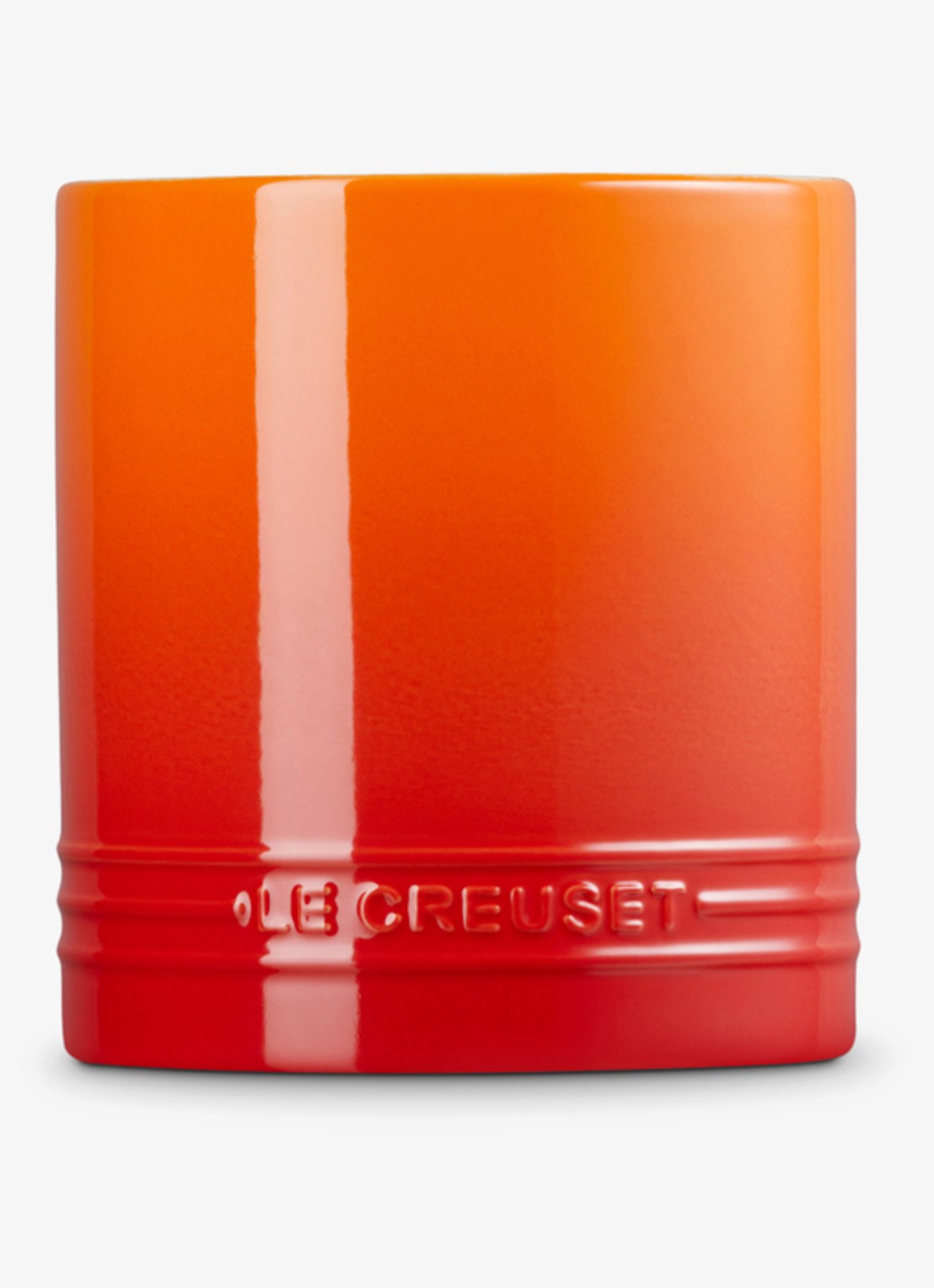 Le Creuset Signature spatelpot 1,1 liter - achterkant 5 oranjerood