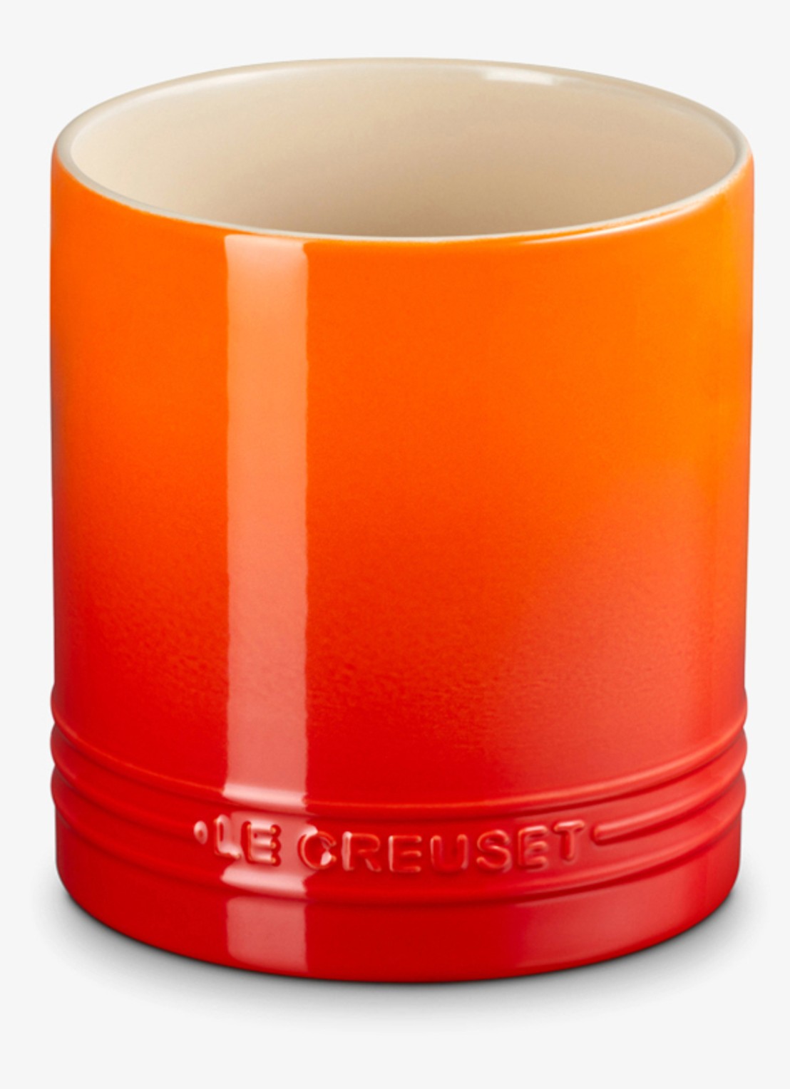 Le Creuset Signature spatelpot 1,1 liter - voorkant 3 oranjerood