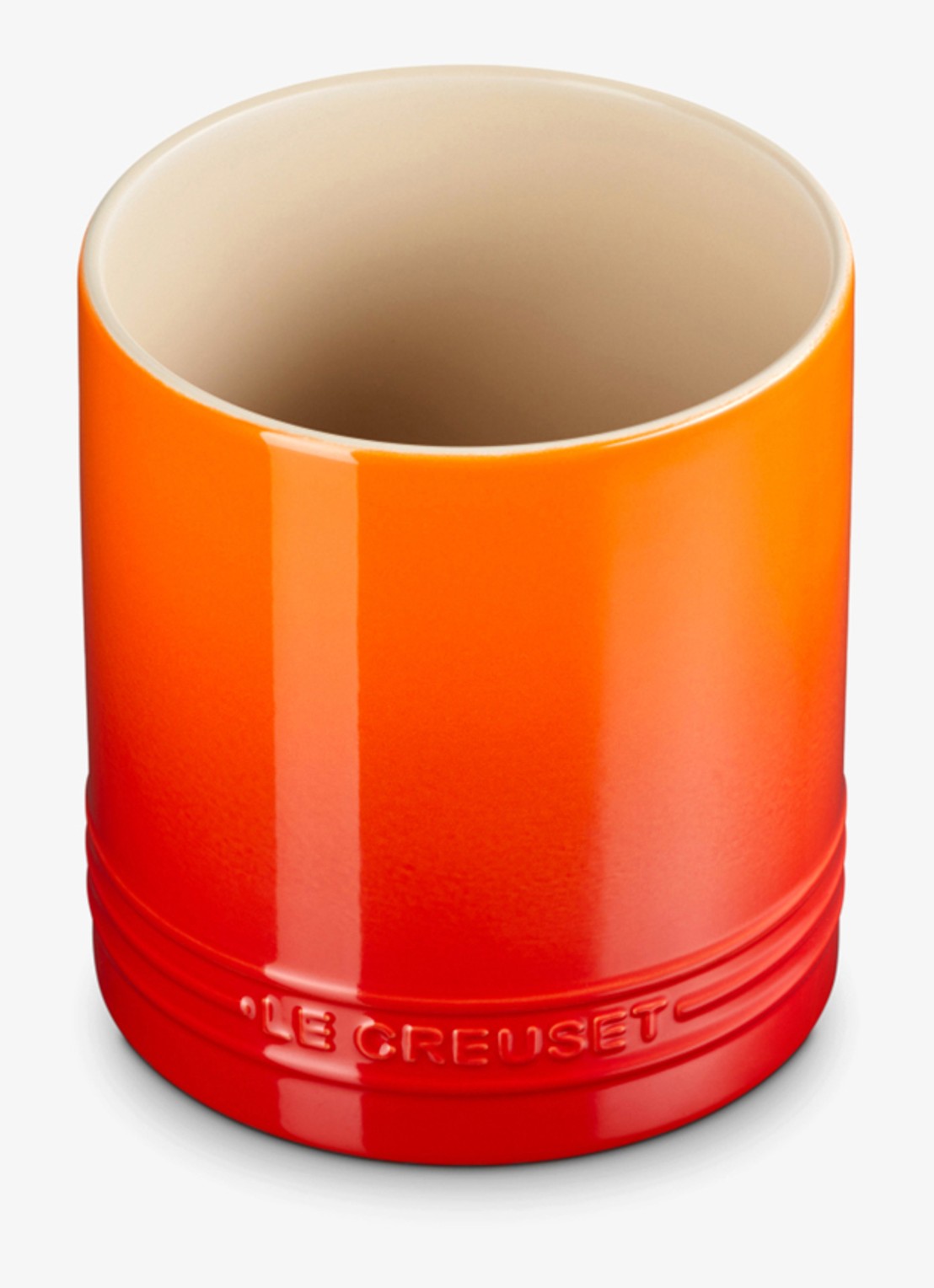 Le Creuset Signature spatelpot 1,1 liter - voorkant 4 oranjerood
