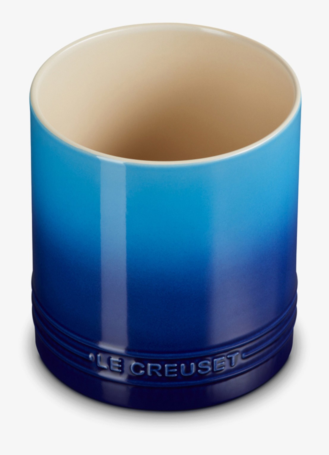 Le Creuset Signature spatelpot 1,1 liter - voorkant 2 royalblauw
