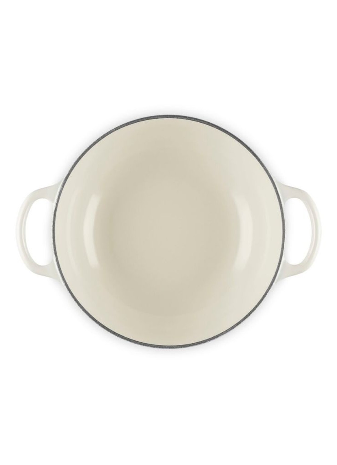 Le Creuset Signature stoofpan 22 cm - detail 4 gebroken wit