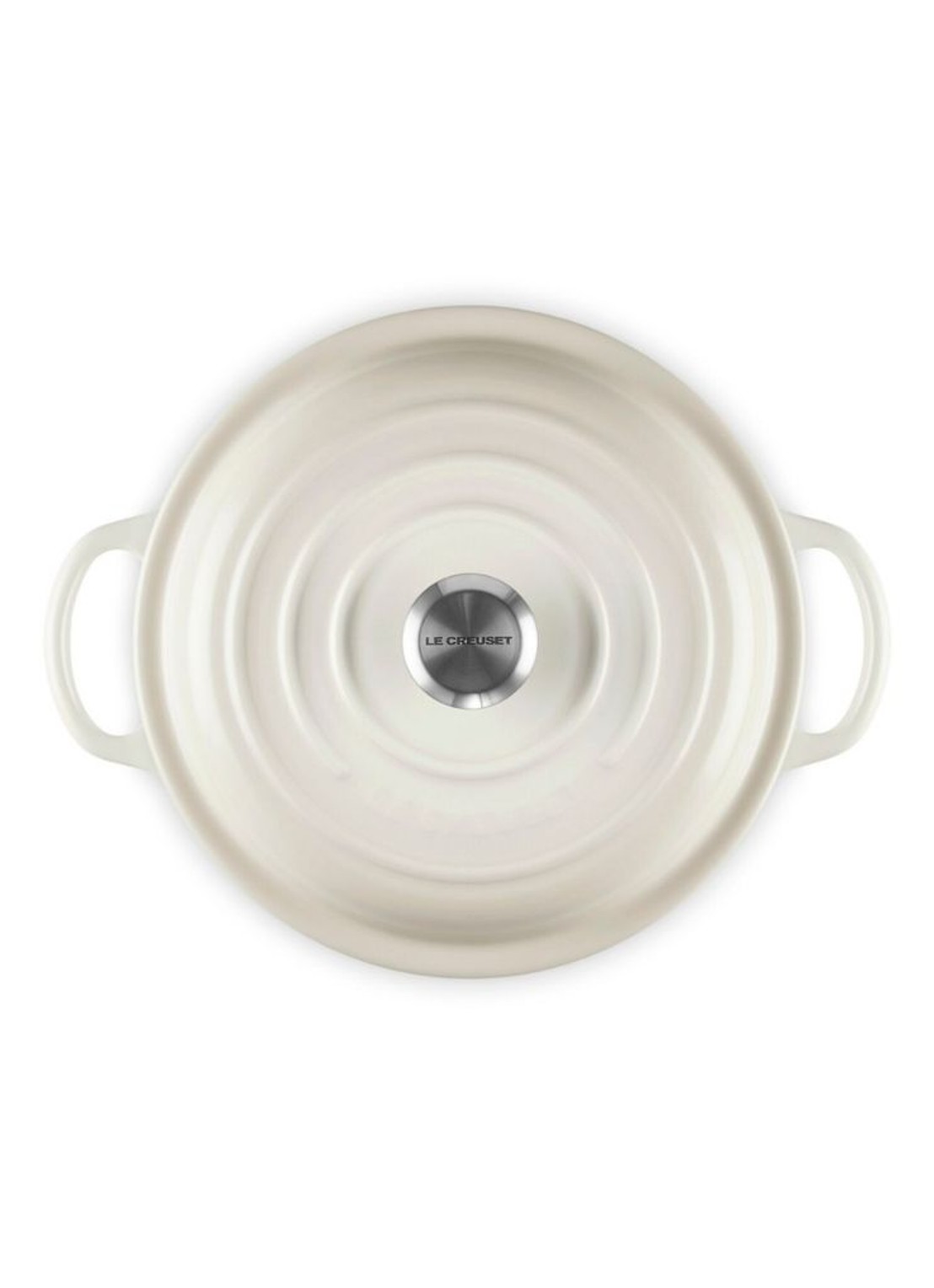 Le Creuset Signature stoofpan 22 cm - detail 5 gebroken wit