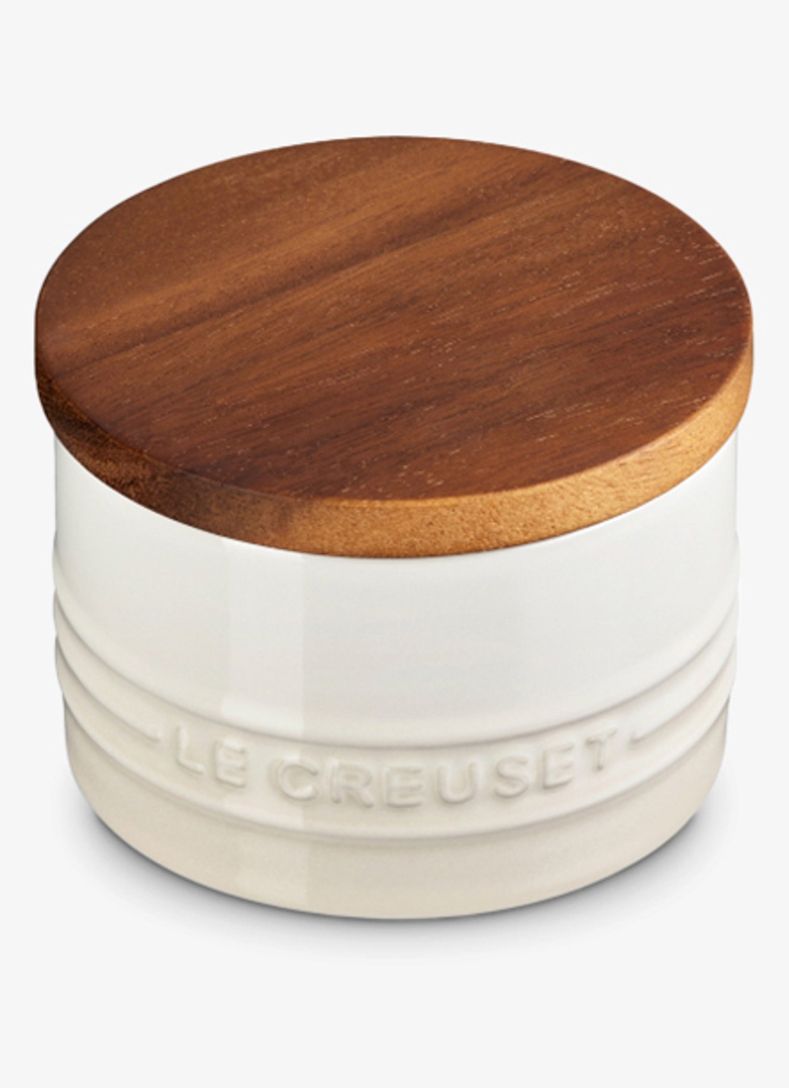Le Creuset Signature voorraadpot 0,2 liter - voorkant 2 beige