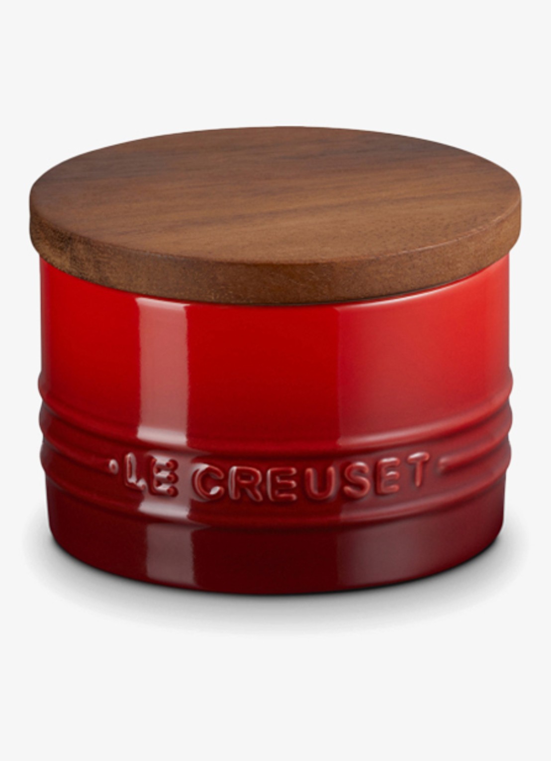 Le Creuset Signature voorraadpot 0,2 liter - voorkant 4 donkerrood