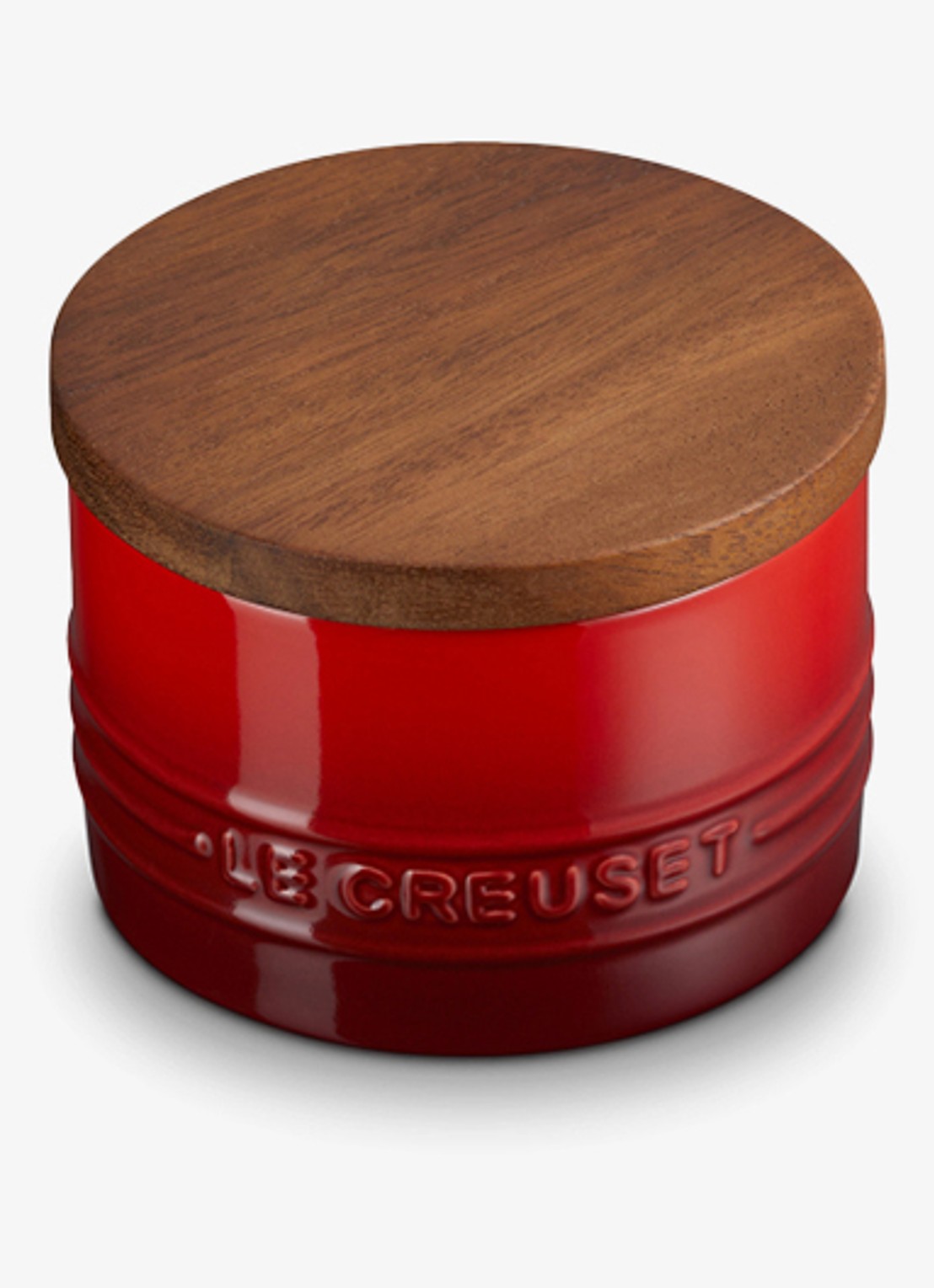 Le Creuset Signature voorraadpot 0,2 liter - voorkant 5 donkerrood