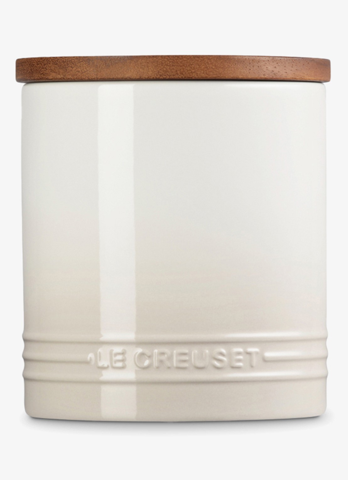 Le Creuset Signature voorraadpot 1,1 liter - achterkant 6 beige