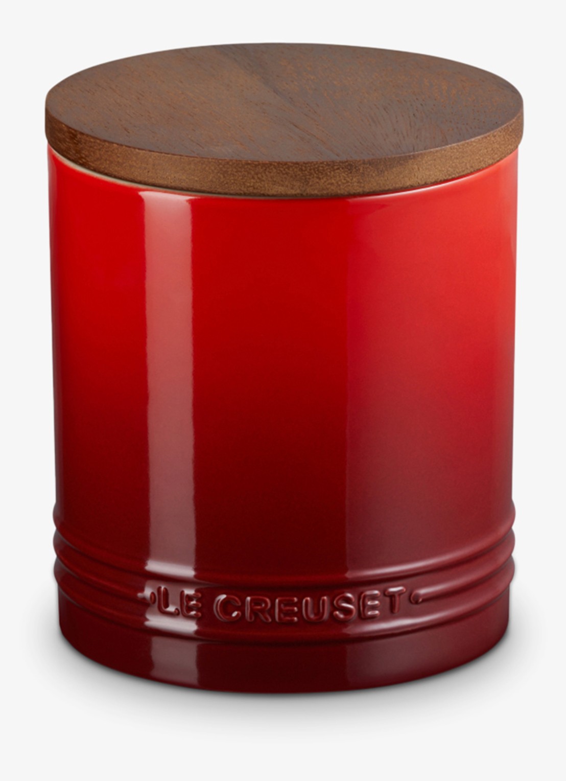 Le Creuset Signature voorraadpot 1,1 liter - voorkant 4 donkerrood