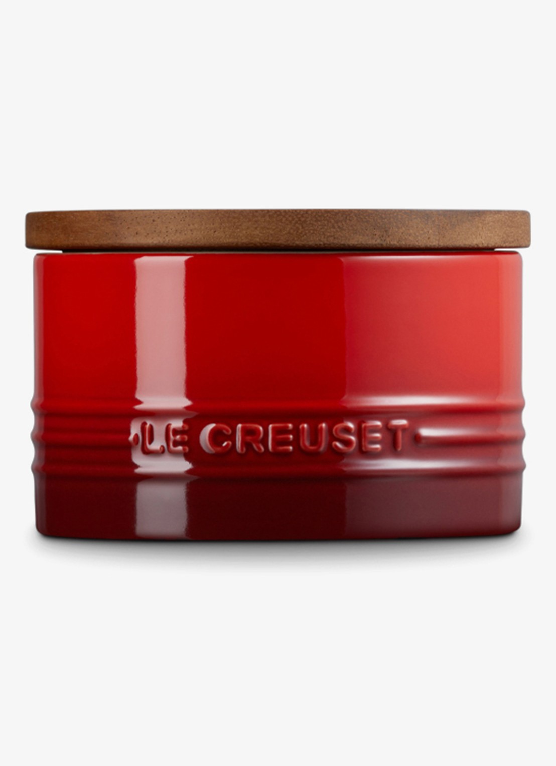Le Creuset Signature voorraadpot 47 cl - achterkant donkerrood