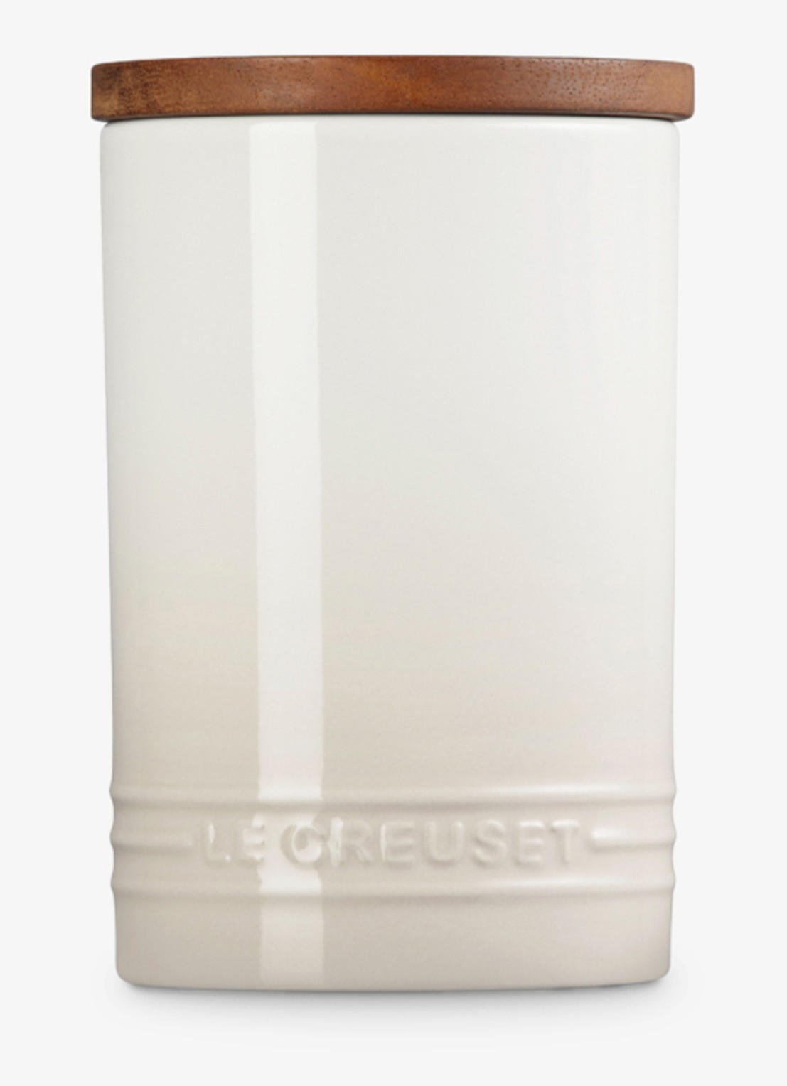 Le Creuset Signature voorraadpot 77 cl - achterkant 6 beige