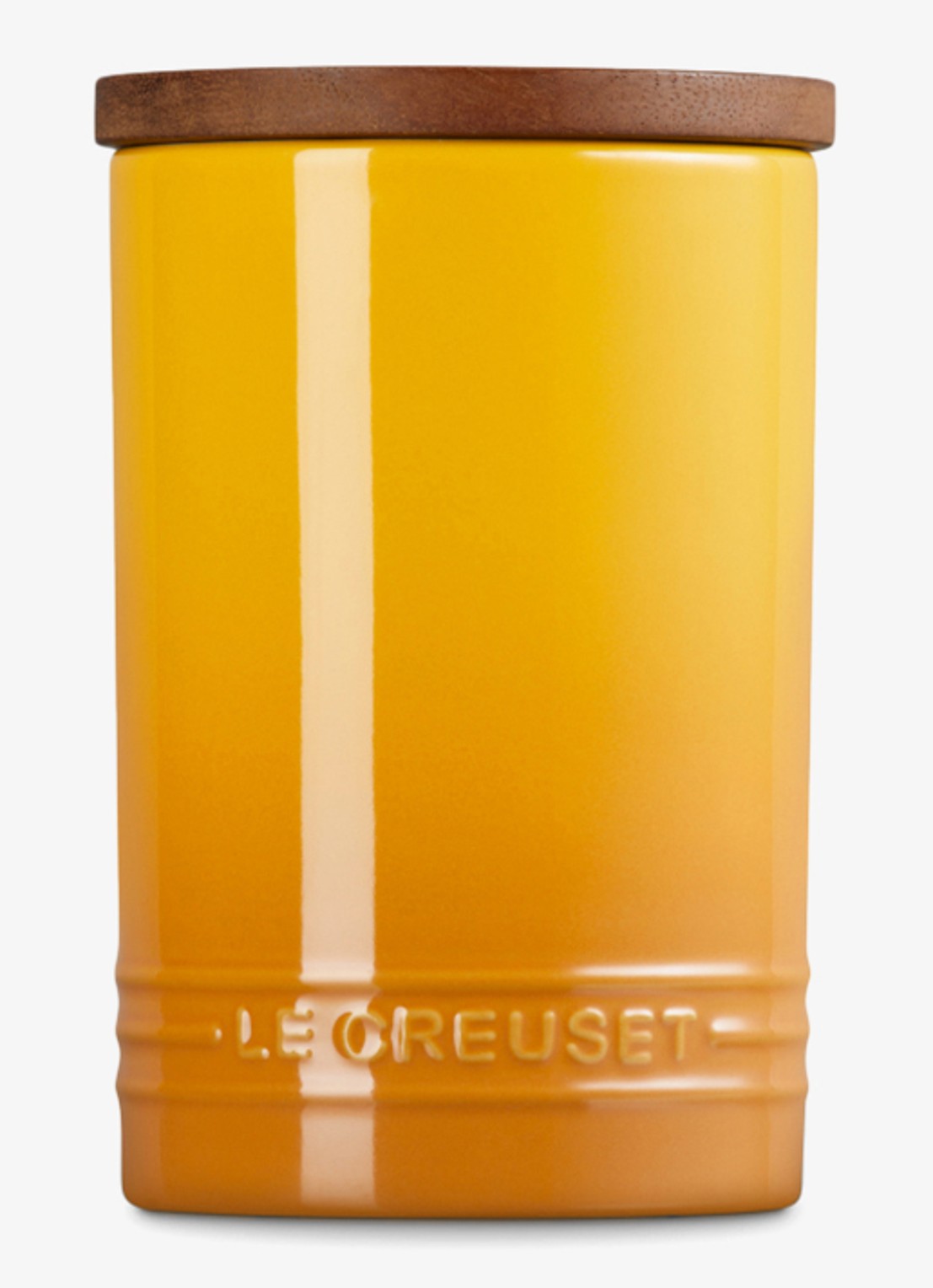 Le Creuset Signature voorraadpot 77 cl - achterkant 4 abrikoos