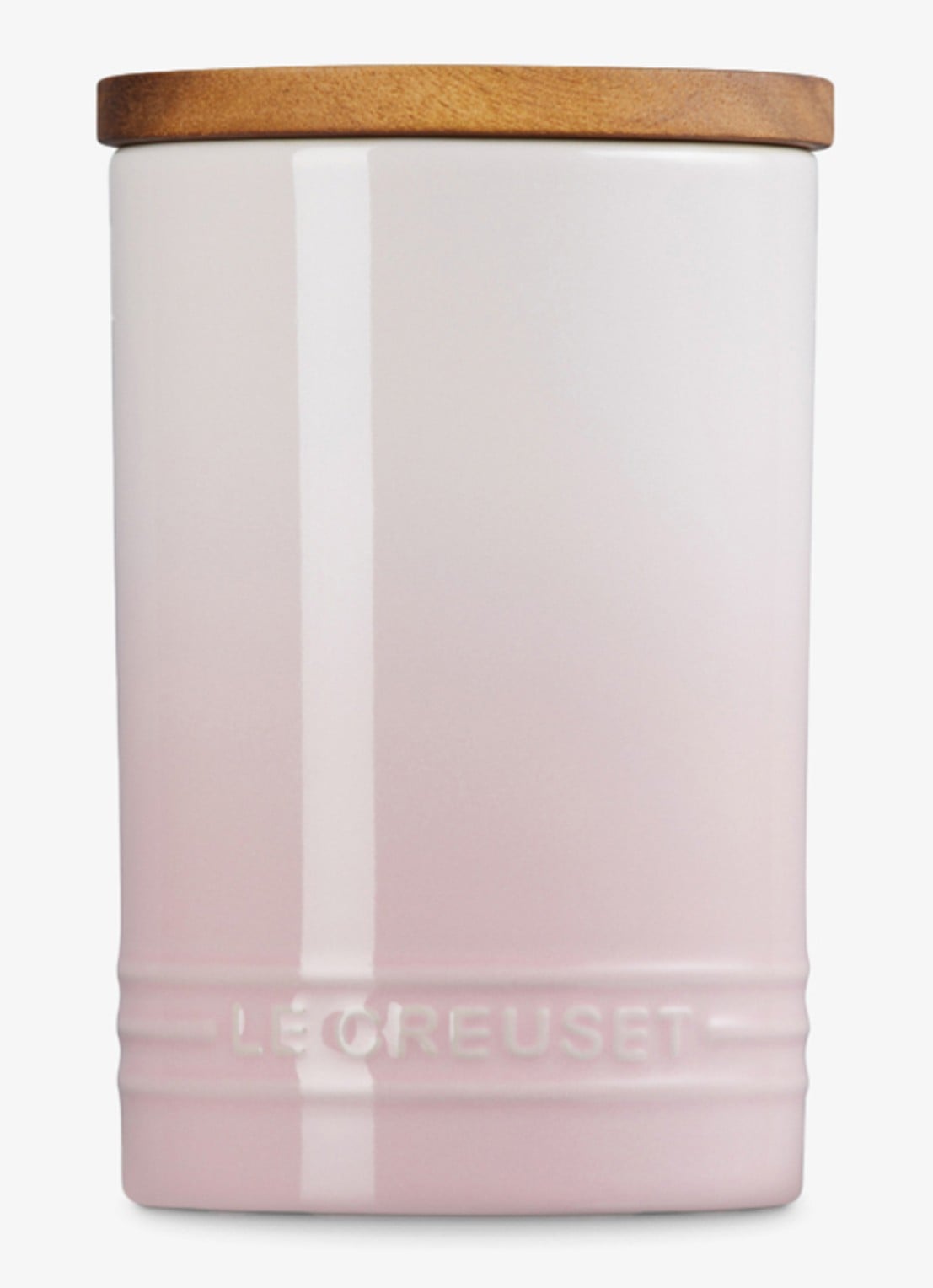 Le Creuset Signature voorraadpot 77 cl - achterkant 3 lichtroze