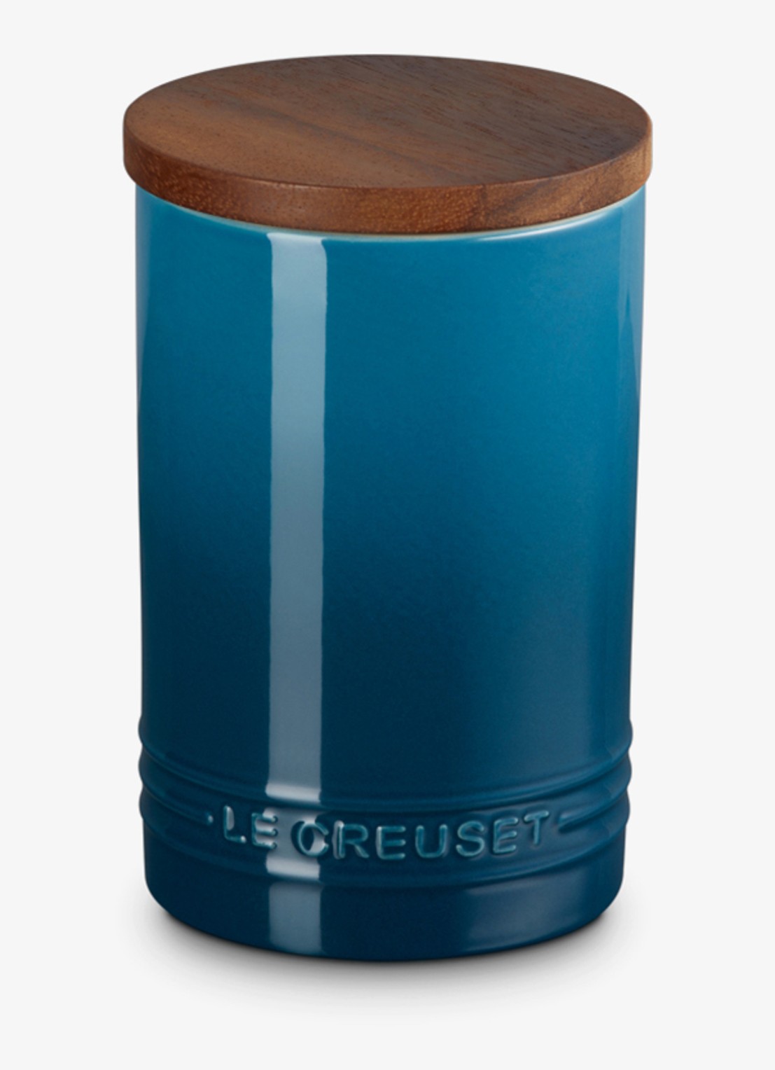 Le Creuset Signature voorraadpot 77 cl - voorkant 2 petrol