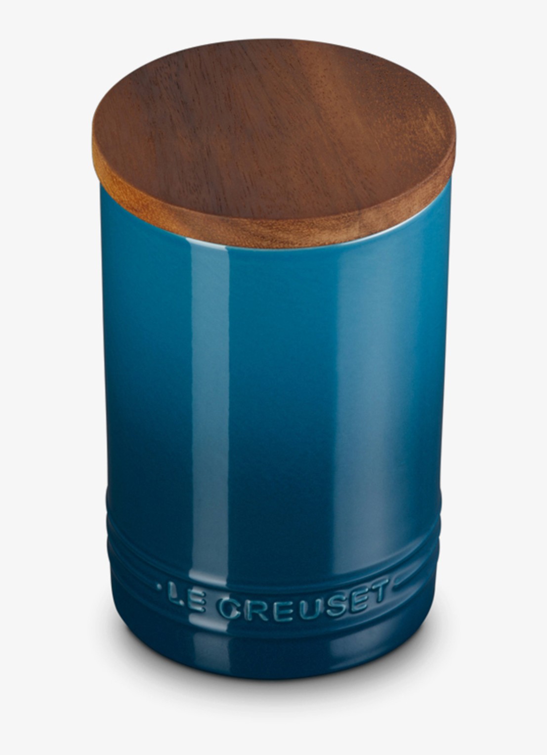 Le Creuset Signature voorraadpot 77 cl - voorkant 3 petrol