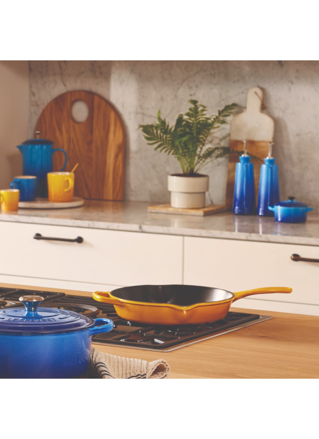 Le Creuset Skillet koekenpan 26 cm - voorkant 5 nectar / oranje
