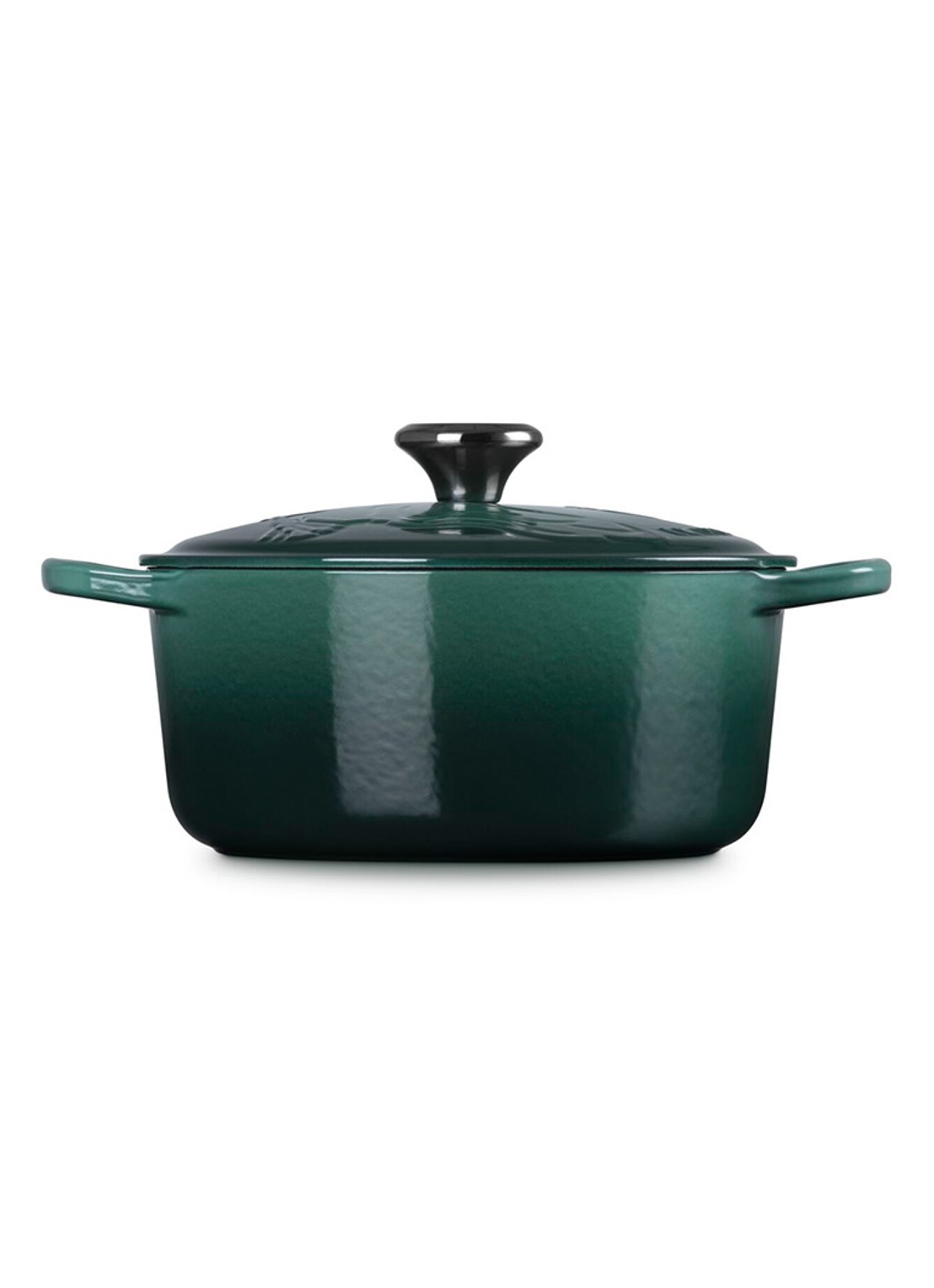 Le Creuset Wicked Elphaba braadpan 24 cm - limited edition - detail 4 donkergroen