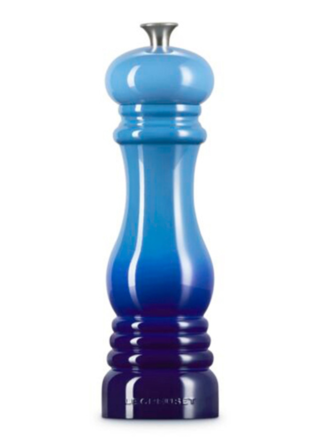 Le Creuset Zoutmolen 21 cm - achterkant royalblauw