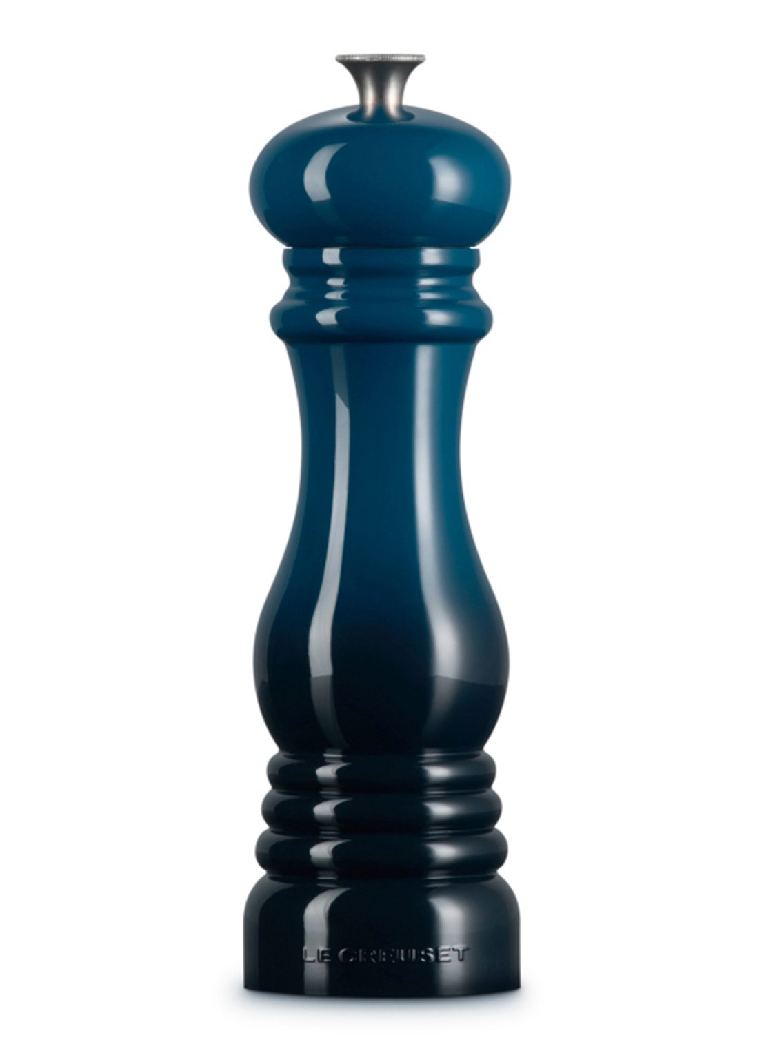 Le Creuset Zoutmolen 6 cm - achterkant 4 donkerblauw