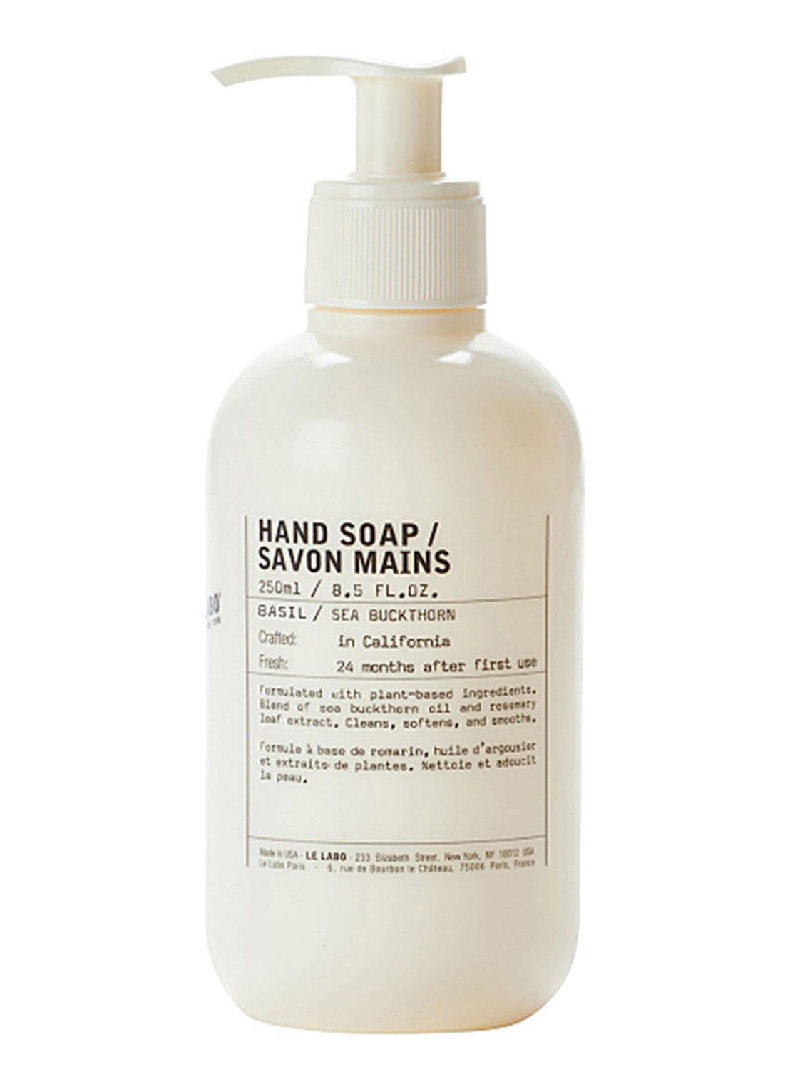 Le Labo Basil Hand Soap - handzeep - voorkant undefined