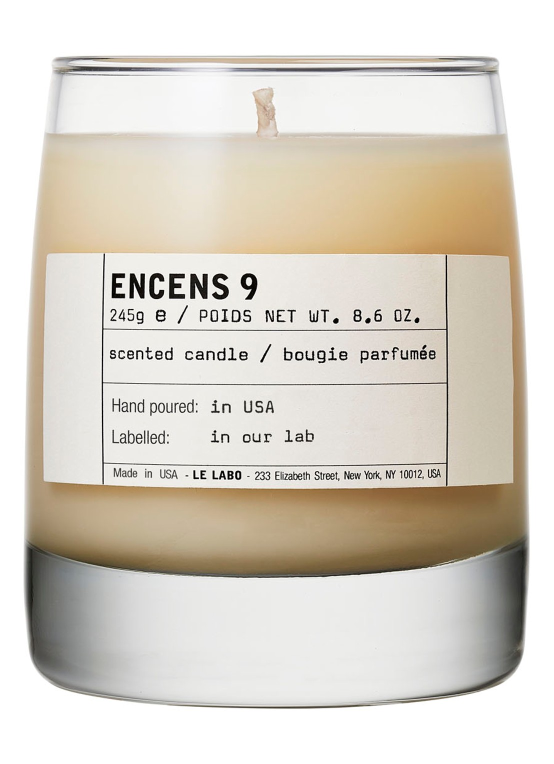 Le Labo Encens 9 Classic Candle - geurkaars - voorkant undefined