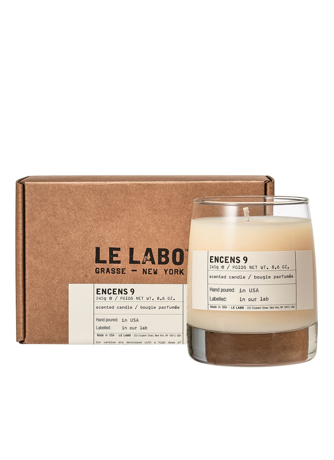 Le Labo Encens 9 Classic Candle - geurkaars - voorkant 2 undefined