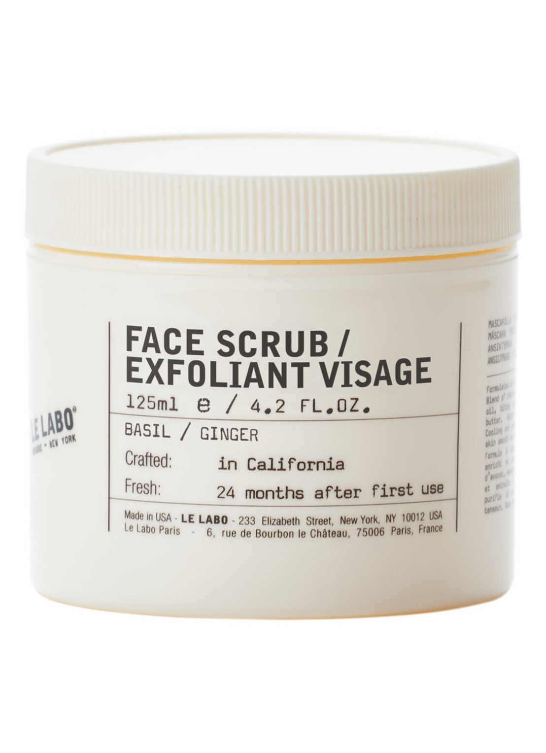 Le Labo Face Scrub Basil - gezichtsscrub - voorkant undefined