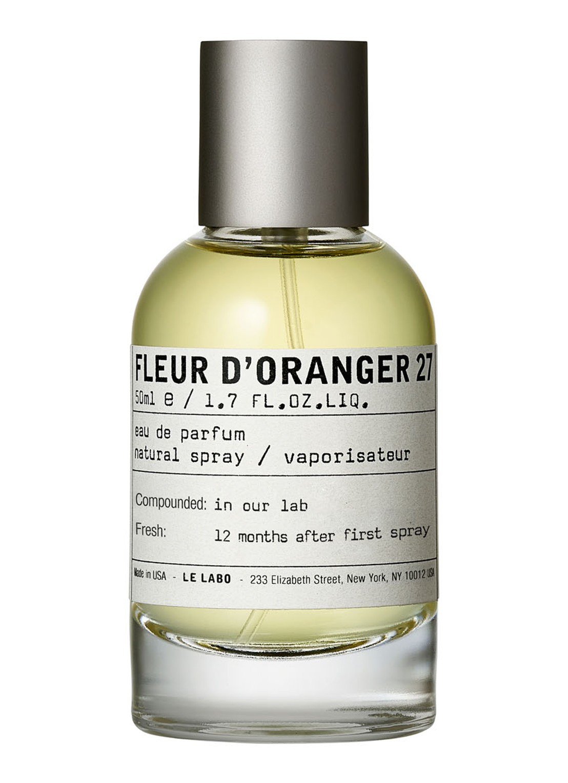 Le Labo Fleur d'Oranger 27 Eau de Parfum - voorkant undefined