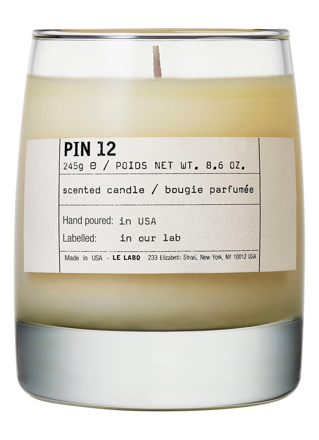 Le Labo Pin 12 Classic Candle geurkaars 245 gram - voorkant undefined