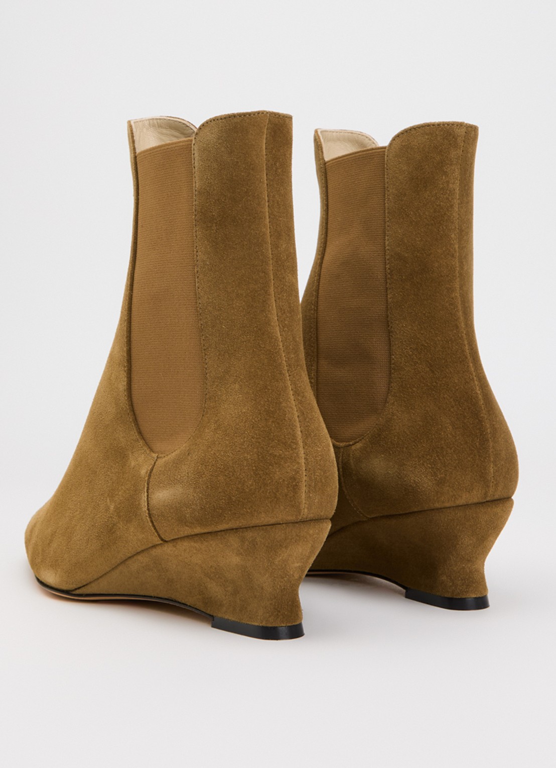 Le Monde Béryl Camille chelsea boot van suède - achterkant 3 camel