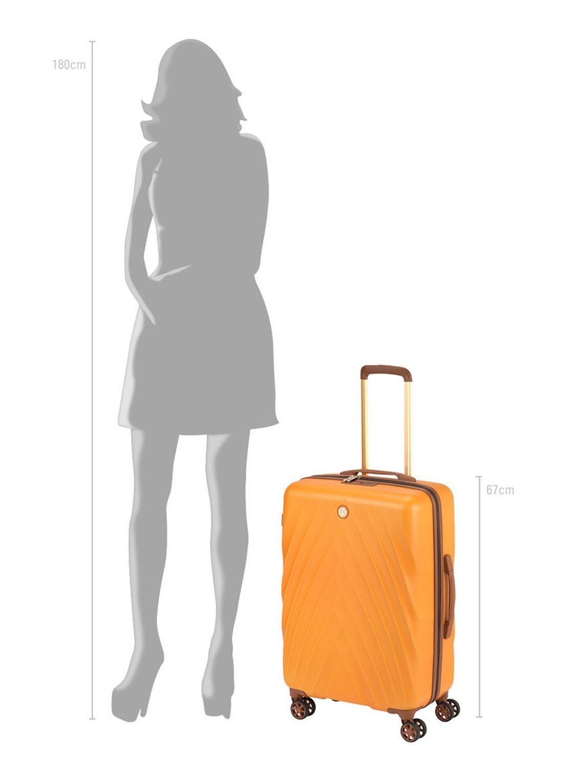 Le Sudcase Model One Poppy Orange M spinner 67 cm - detail 7 oranje