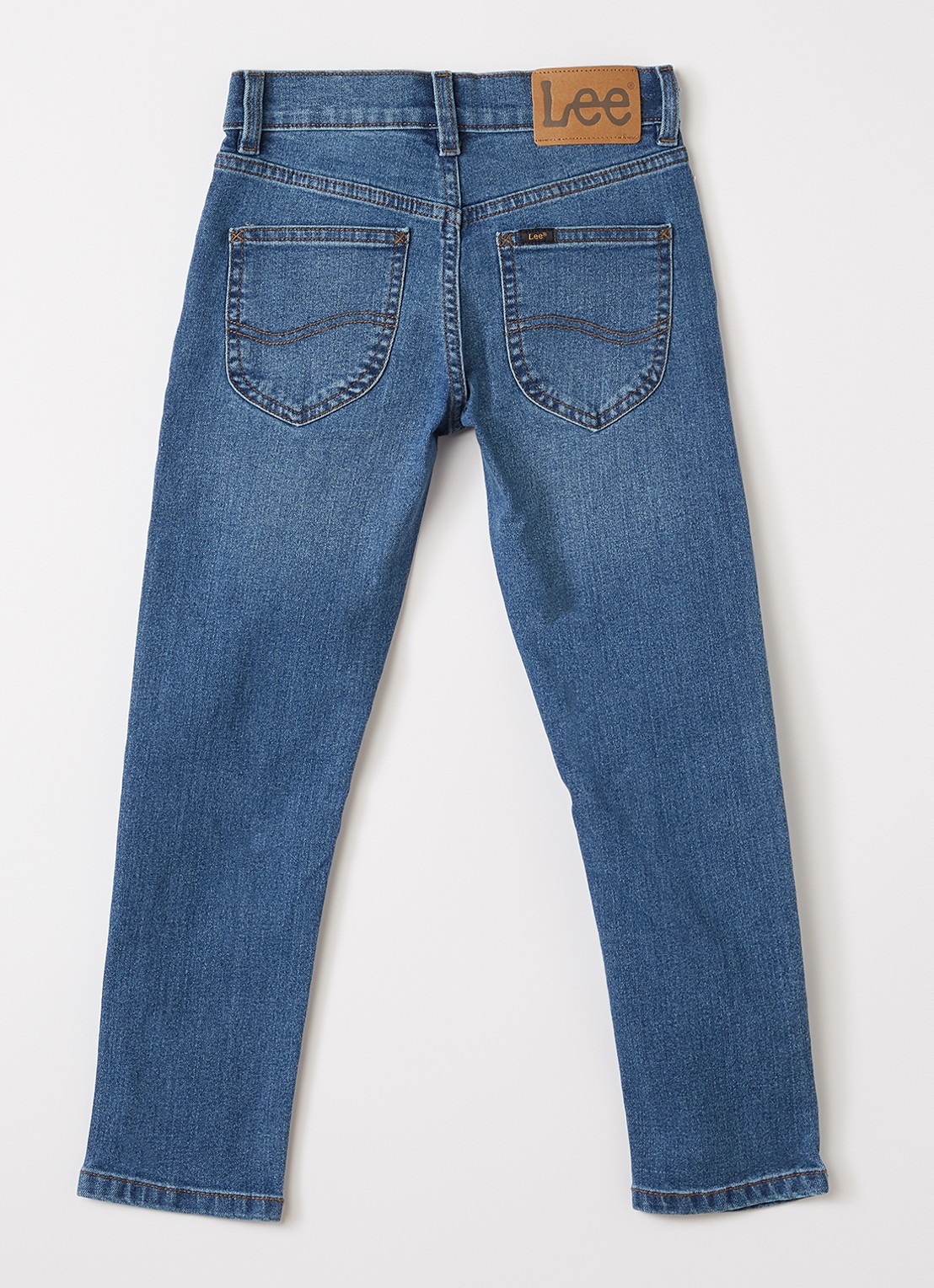 LEE Luke slim fit jeans met stretch - voorkant 2 indigo