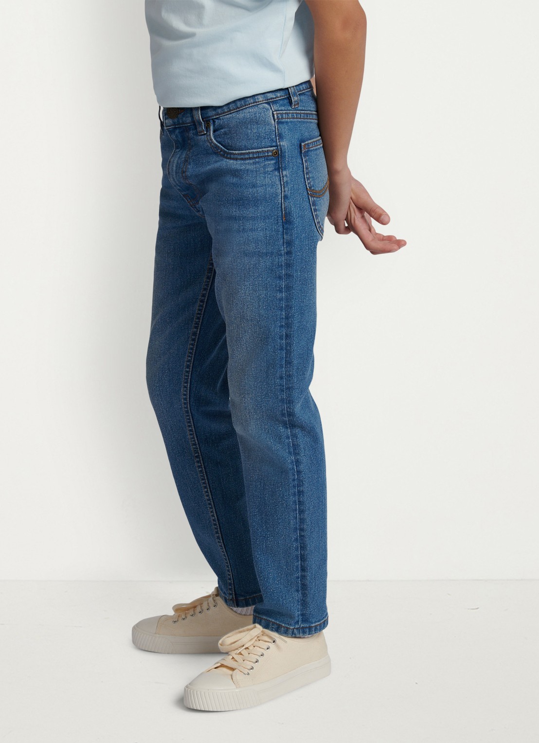 LEE Luke slim fit jeans met stretch - detail 6 indigo