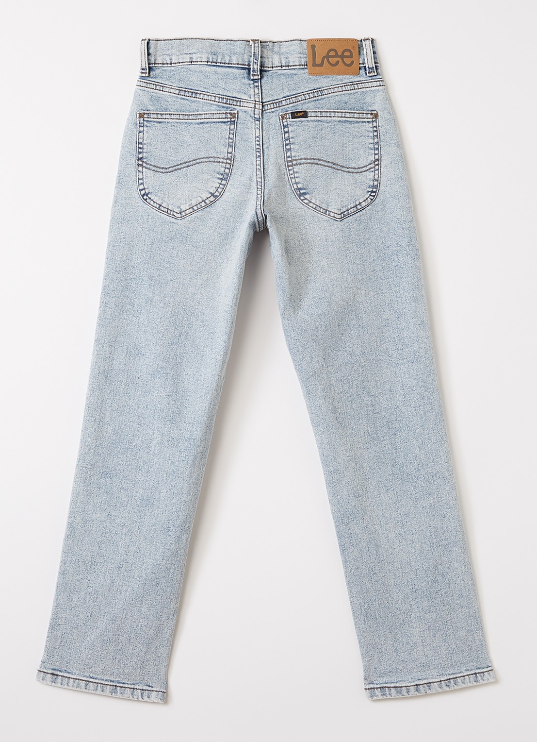 LEE West straight leg jeans met stretch - voorkant 3 indigo