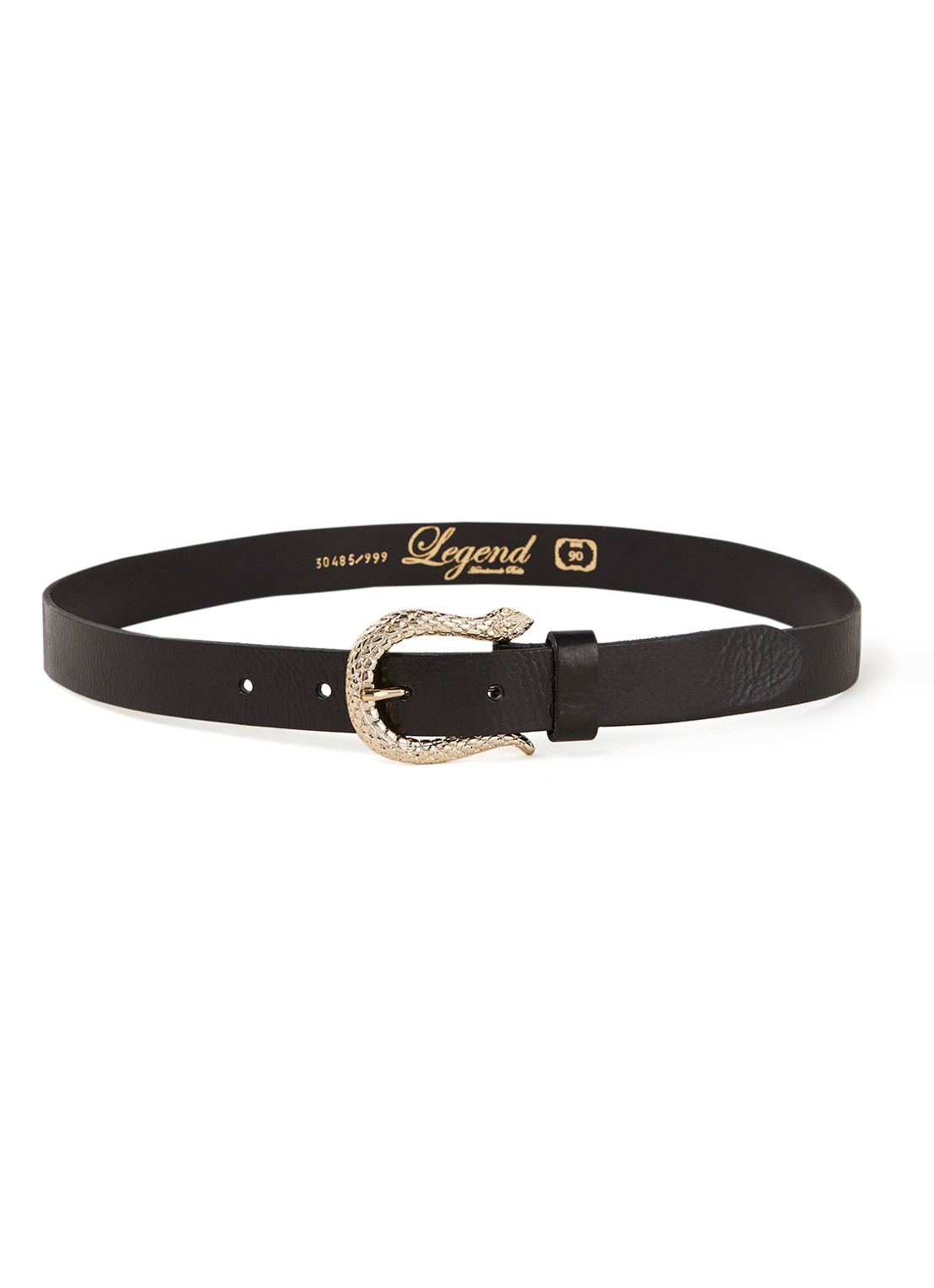 Legend Riem van leer - voorkant donkerbruin