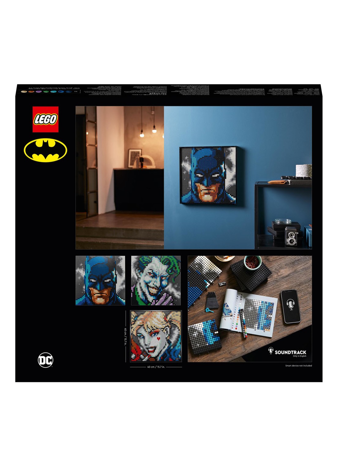LEGO Art Jim Lee Baan Collectie Poster set - 31205 - detail 7 blauw