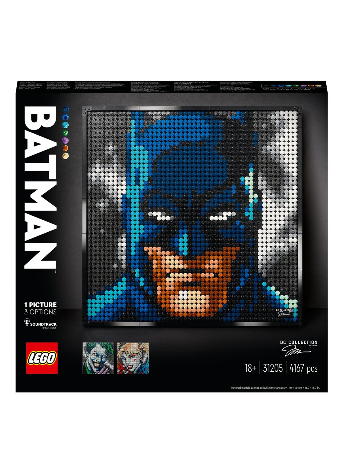 LEGO Art Jim Lee Baan Collectie Poster set - 31205 - voorkant blauw