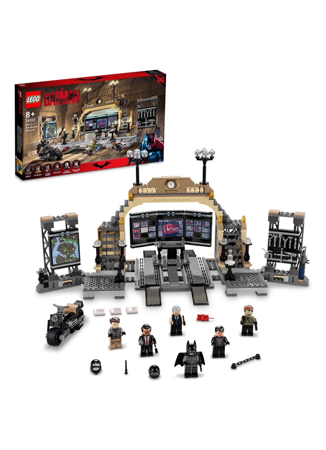 LEGO Batcave The Riddler Confrontatie bouwspeelgoed - 76183 - detail multicolor