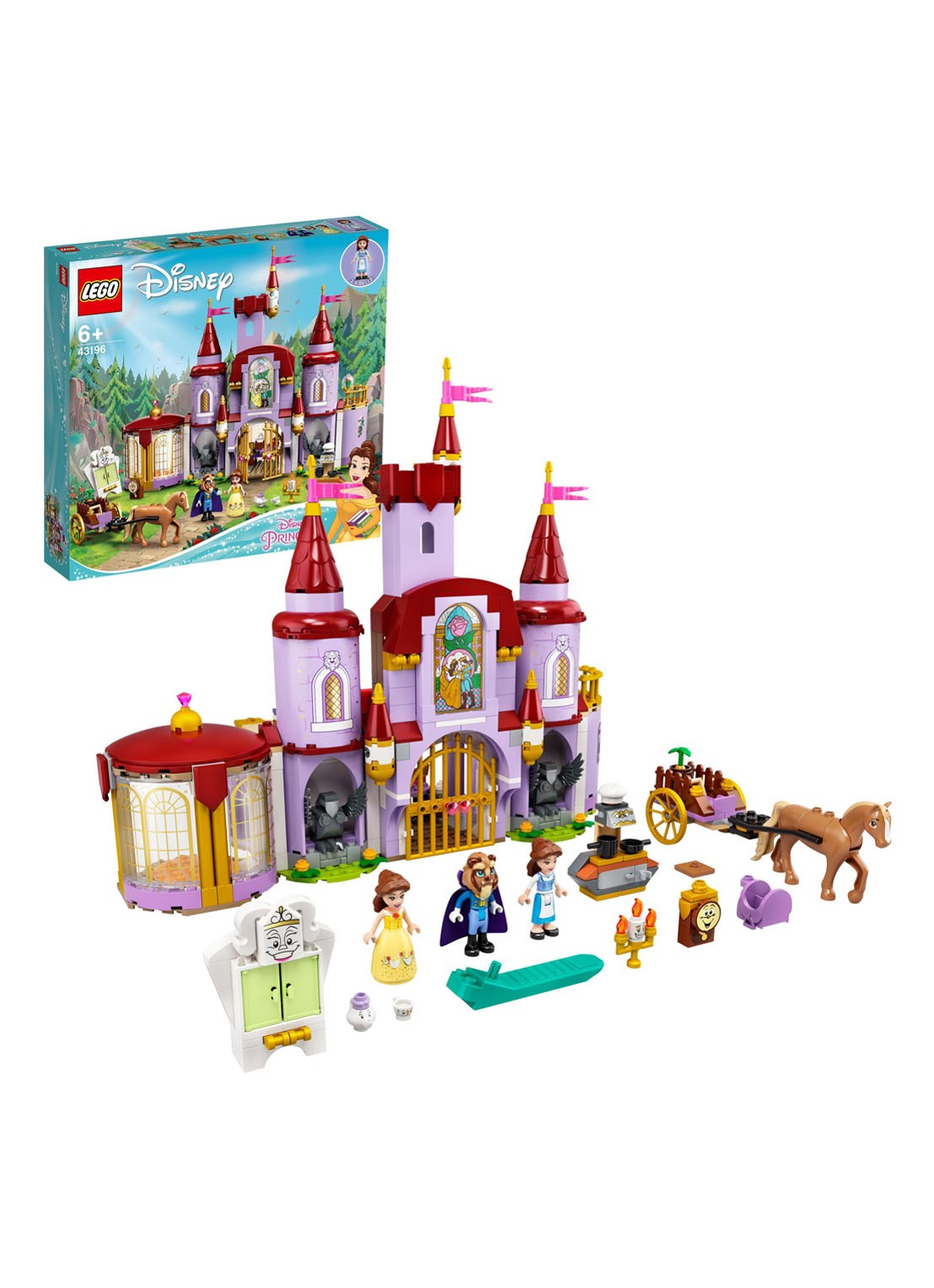 LEGO Belle en het Beest kasteel - 43196 - detail 3 lila