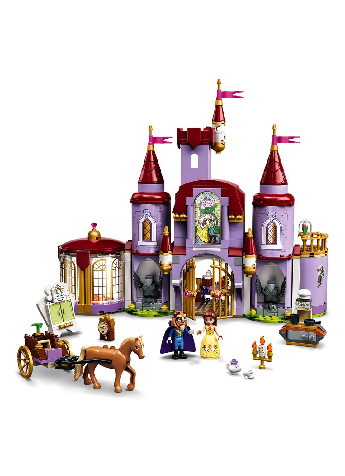 LEGO Belle en het Beest kasteel - 43196 - detail 4 lila