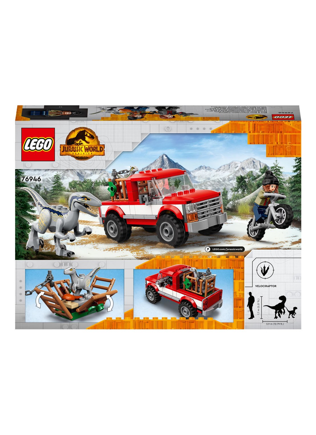 LEGO Blue & Beta velociraptorvangst - bouwset 76946 - detail 7 multicolor
