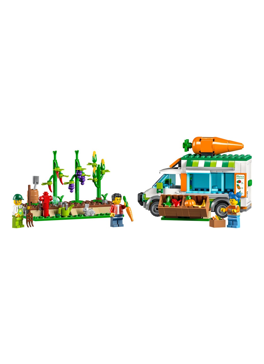 LEGO Boerderij boerenmarkt wagen - 60345 - voorkant 2 multicolor