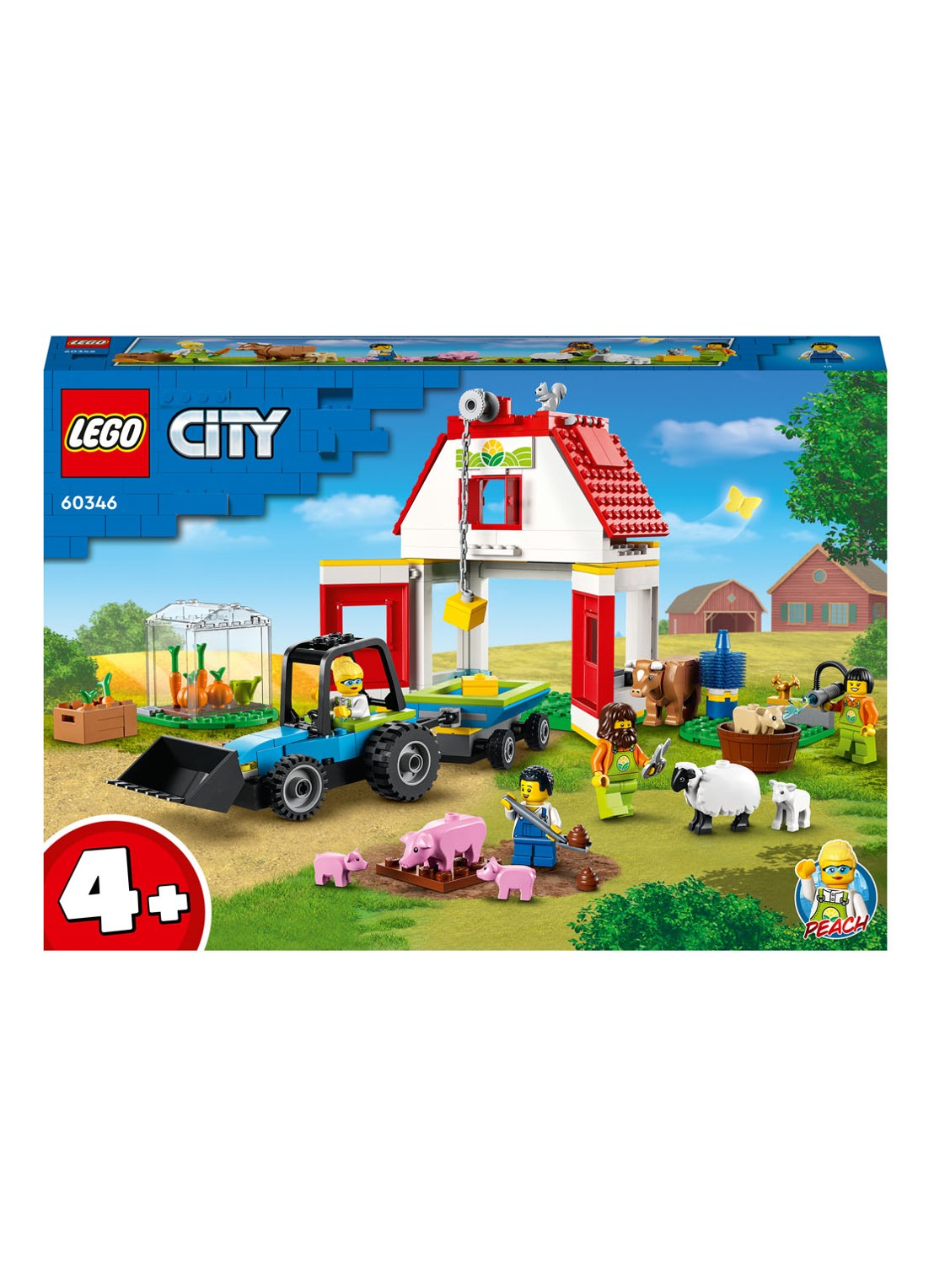 LEGO Boerderij schuur en boerderijdieren - 60346 - voorkant multicolor